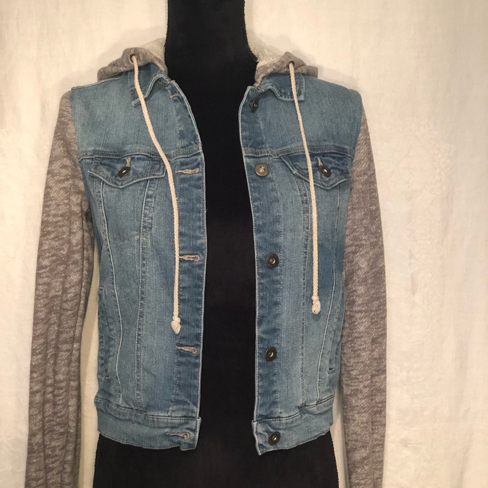 Jean Jacket With Hoodie